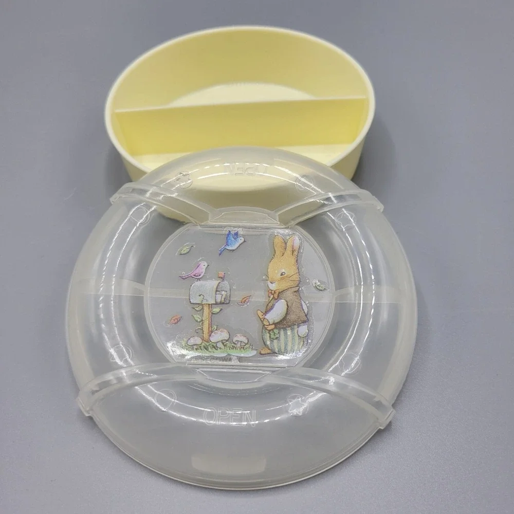 Bunny Rabbit Cereals On The Go 2 Compartment Cereal Container Pecoware Taiwan